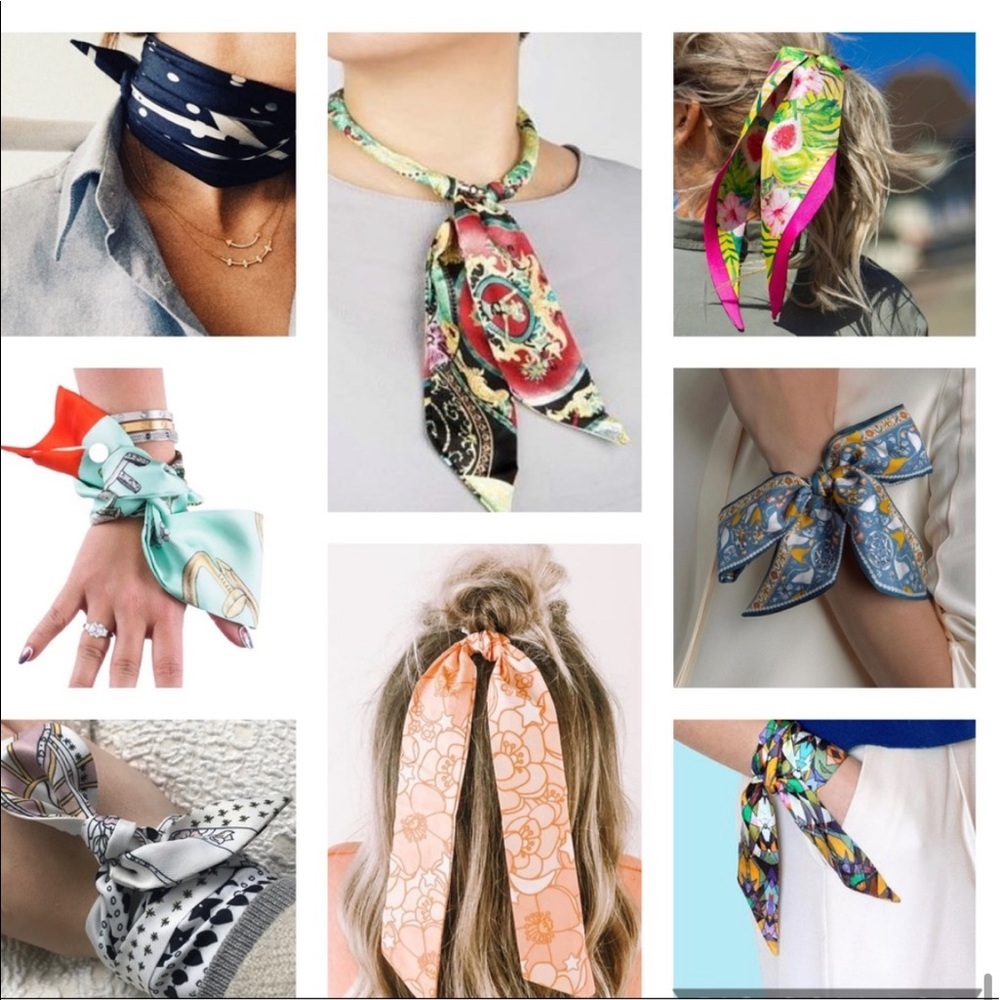 Skinny scarf/wrist wrap/hair tie - Picture 11 of 12